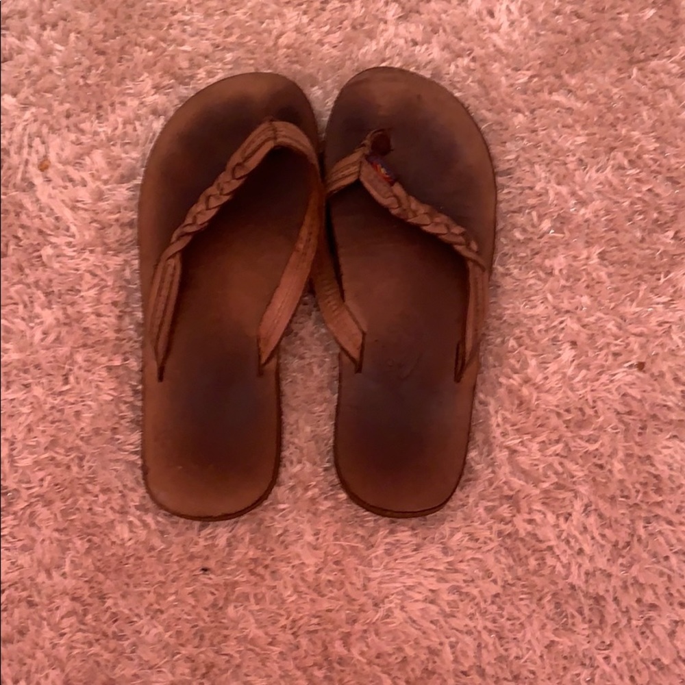Rainbow Flip Flops
